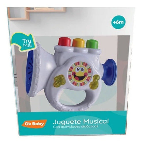 Trompeta Con Actividades Juguete Con Luces Sonidos Ok Baby