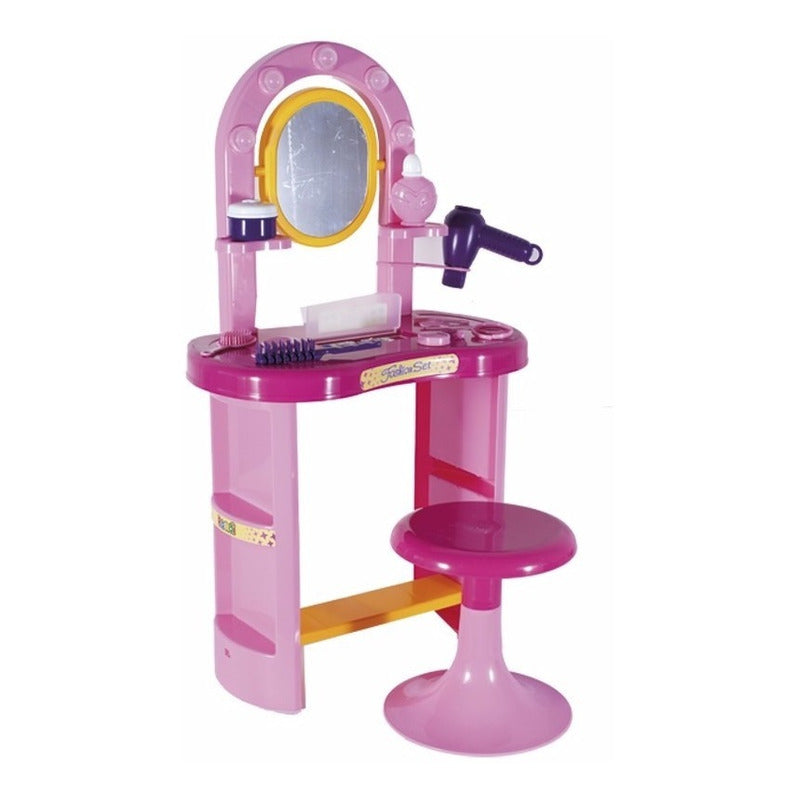 Tocador Fashion Set Pinturas Con Banquito Original Rondi