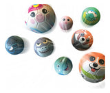 Pelota Divertida De Animales 15cm Goma Ppu139