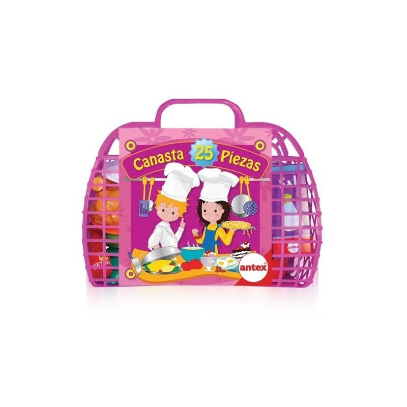 Canasta De Cocina Con 25 Accesorios Antex Original