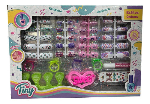Set De Uñas Estilos Unicos Tiny Fashion 53701