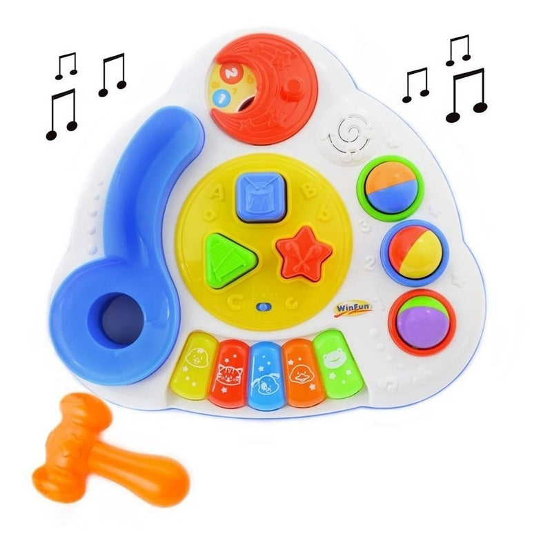 Mesa Musical de Aprendizaje para Bebé WINFUN, con Luces y Sonidos