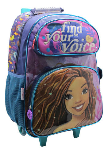 Mochila Con Carro Sirenita Ep162 Disney Original 18''