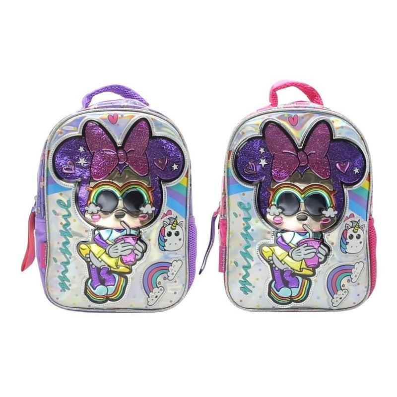 Mochila De Espalda Minnie Km026 Original 12''