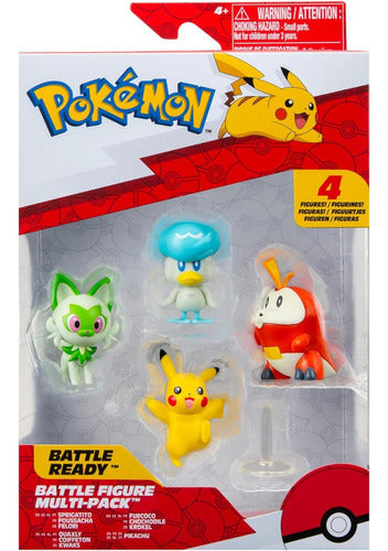 Pokemon Figura Multi Pack 4 Figuras Original Pkw3402