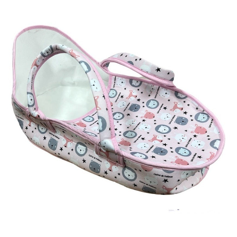 Accesorio Bebotes Moises De Viaje Mediano Casita De Muñecas