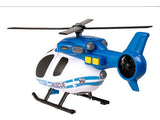 Helicoptero Policia Con Luces Y Sonido 28cm Teamsterz 14153