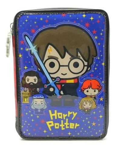 Cartuchera Harry Potter 1 Cierre Con Utiles Hp205 Original