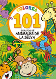 Colorea 101 Dibujos Animales De Selva Libro Para Niños 2631
