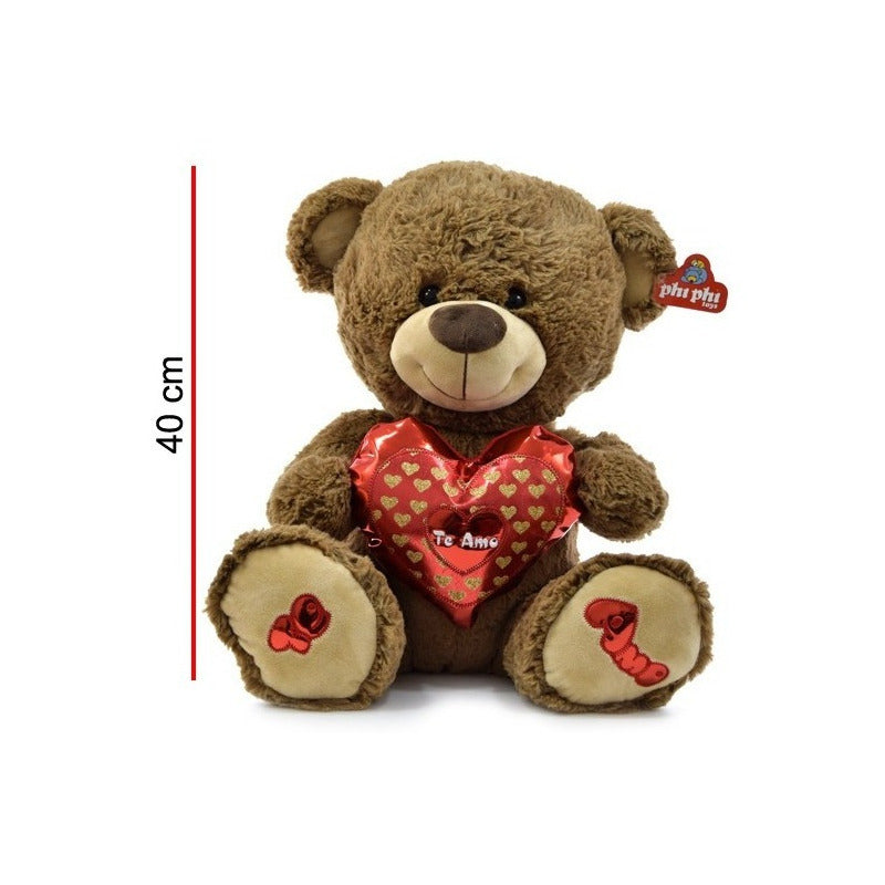 Peluche Oso 40cm Sentado Phi Phi Toys 5419