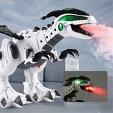 Dino Fire Xl Dinosaurio Robot Lanza Vapor Luz Sonido Ik0021 Color Blanco