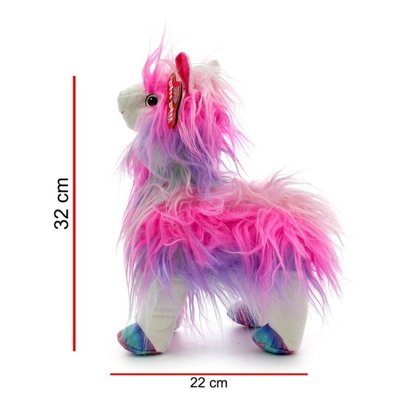 Peluche Llama Pelo Largo 32cm Phi Phi Toys 8096