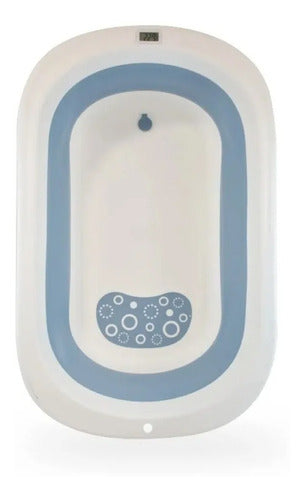 Bañadera Plastica Azul Plegable 25 Litros Ok Baby Okbb0275