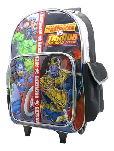 Mochila Con Carro Avengers Vengadores Sp589 Original 18''