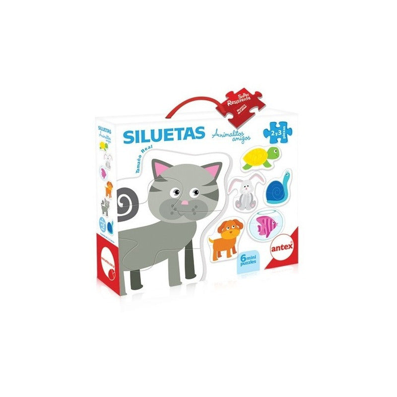 Rompezabezas Siluetas Puzzle Didactico Infantil 3028 Antex