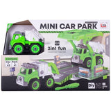 Camion Limpieza Mini Set X 2 Vehiculos Diy Ik0084