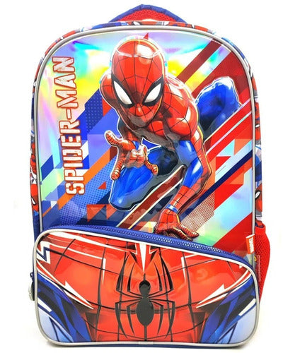 Mochila De Espalda Spiderman Con Lic. Original 17'' 31225