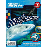 Tiburones Pequeños Exploradores Libro Niños Con 4 Figuras