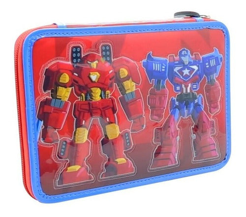 Cartuchera Avengers 1 Cierre Con Utiles Sp872 Original