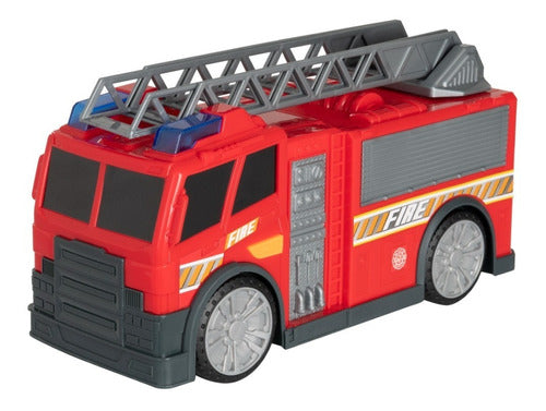 Camion Bomberos Con Luces Y Sonido 35cm Teamsterz 14154