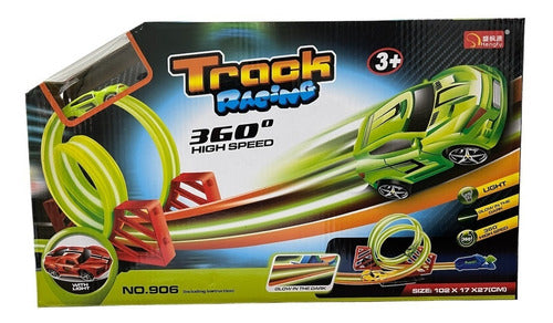 Pista De Autos Glow In The Dark Track Racing 6937