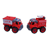 Camion Bomberos Mini Set X 2 Vehiculos Diy Ik0077