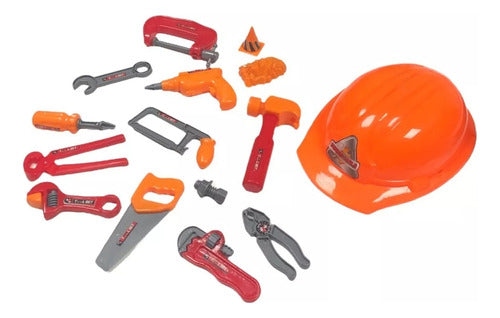 Mega Set De Herramientas Juego Didactico Con Casco 50747