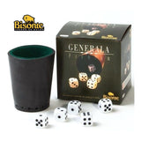 Generala Premium Dados Cubilete De Cuero Bisonte Oficial