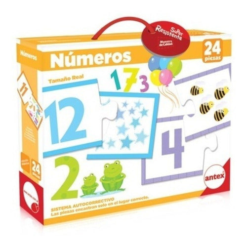 Puzzle Rompecabeza Didactico 24 Piezas  Numeros Antex 1242